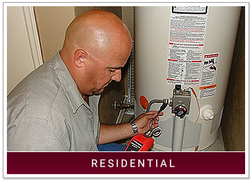 Owner Inspecting for Gas Leak